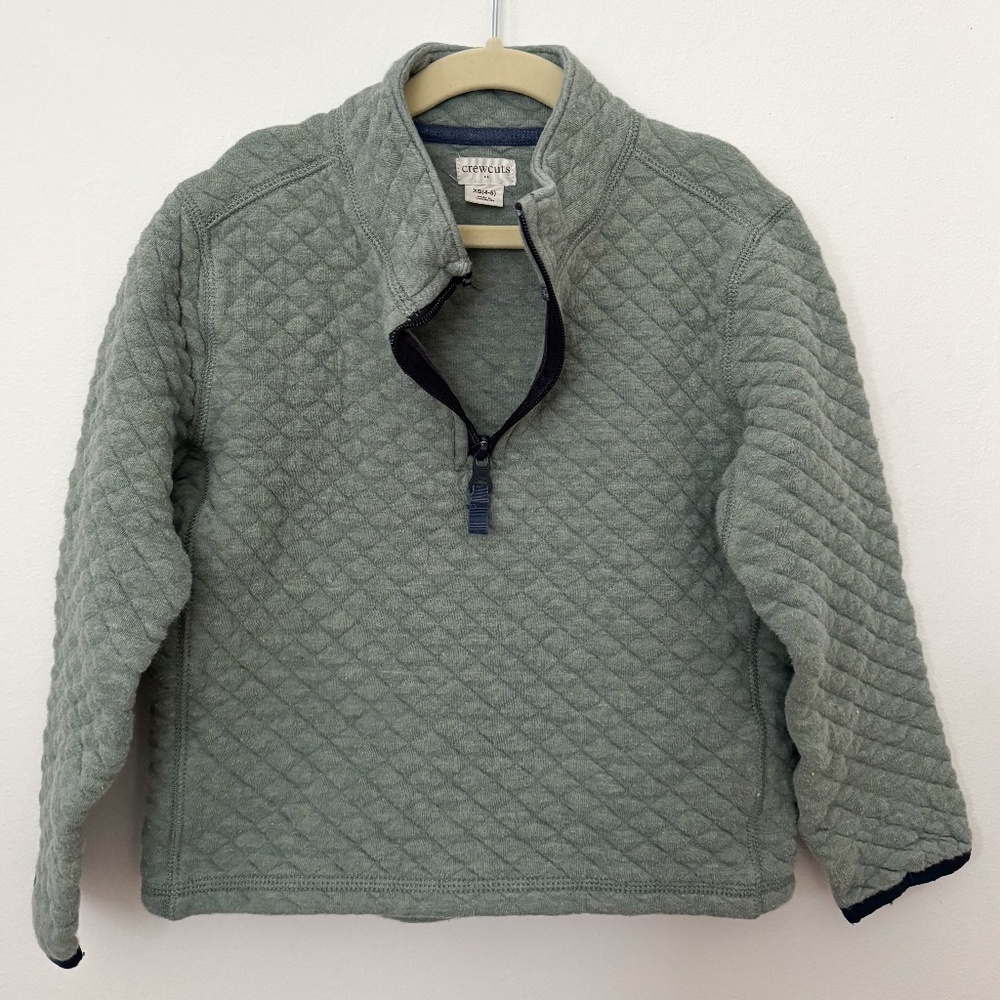 SOLD J Crew Factory Boys Quilted half-zip